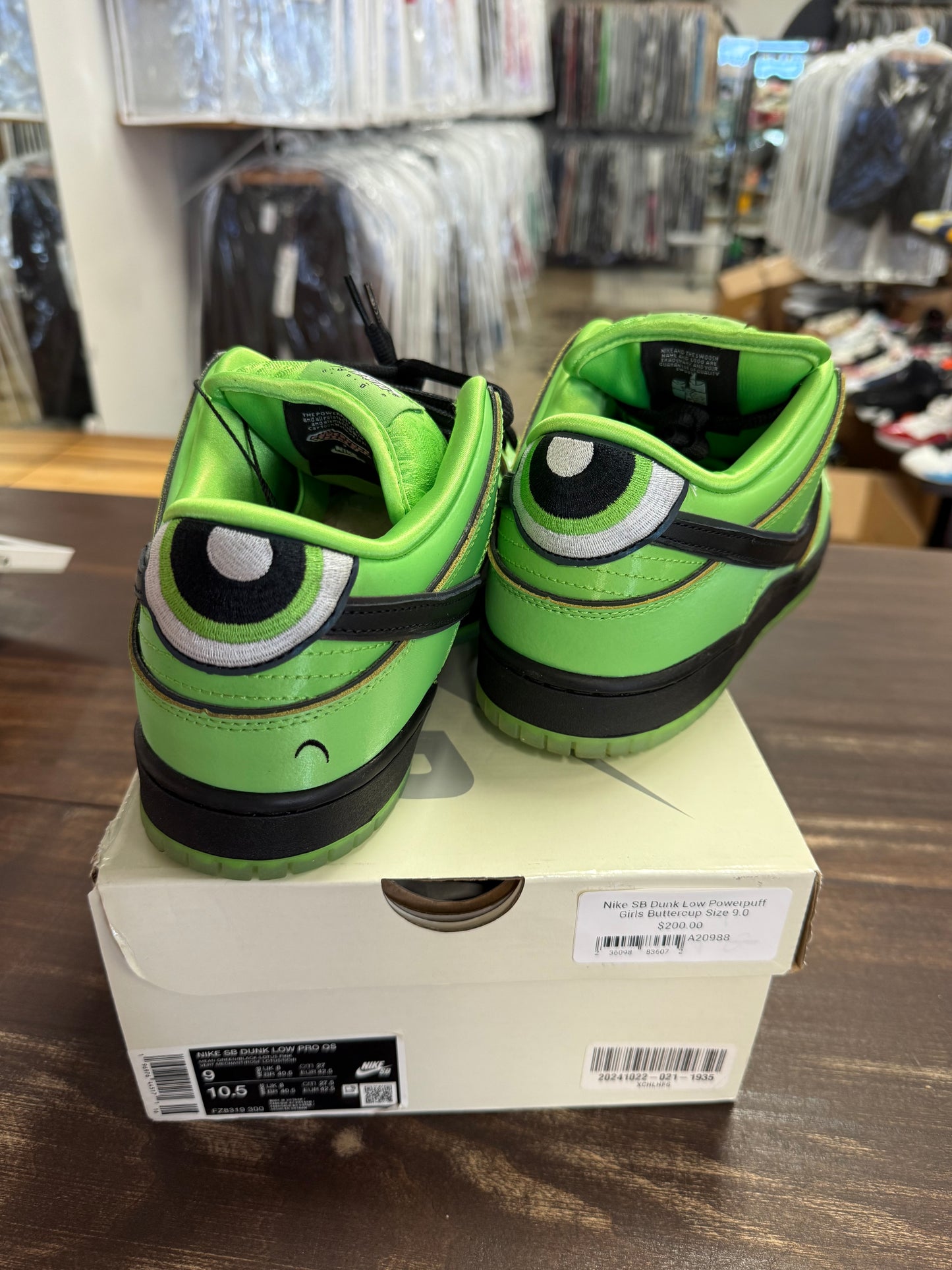 Nike SB Dunk Low Powerpuff Girls Buttercup