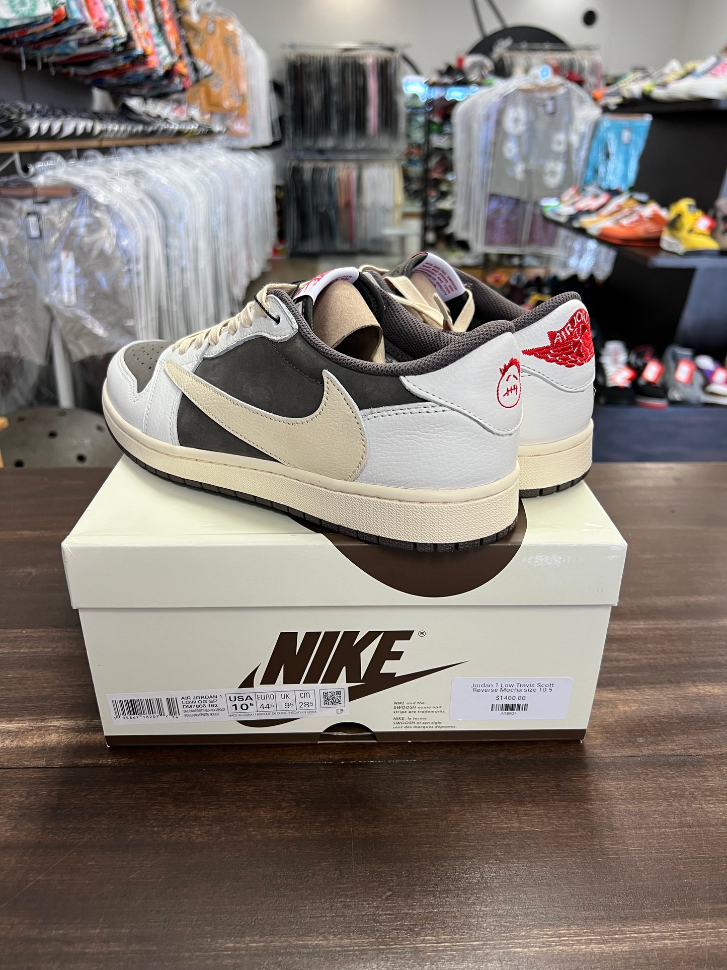 Jordan 1 Retro Low OG SP Travis Scott Reverse Mocha