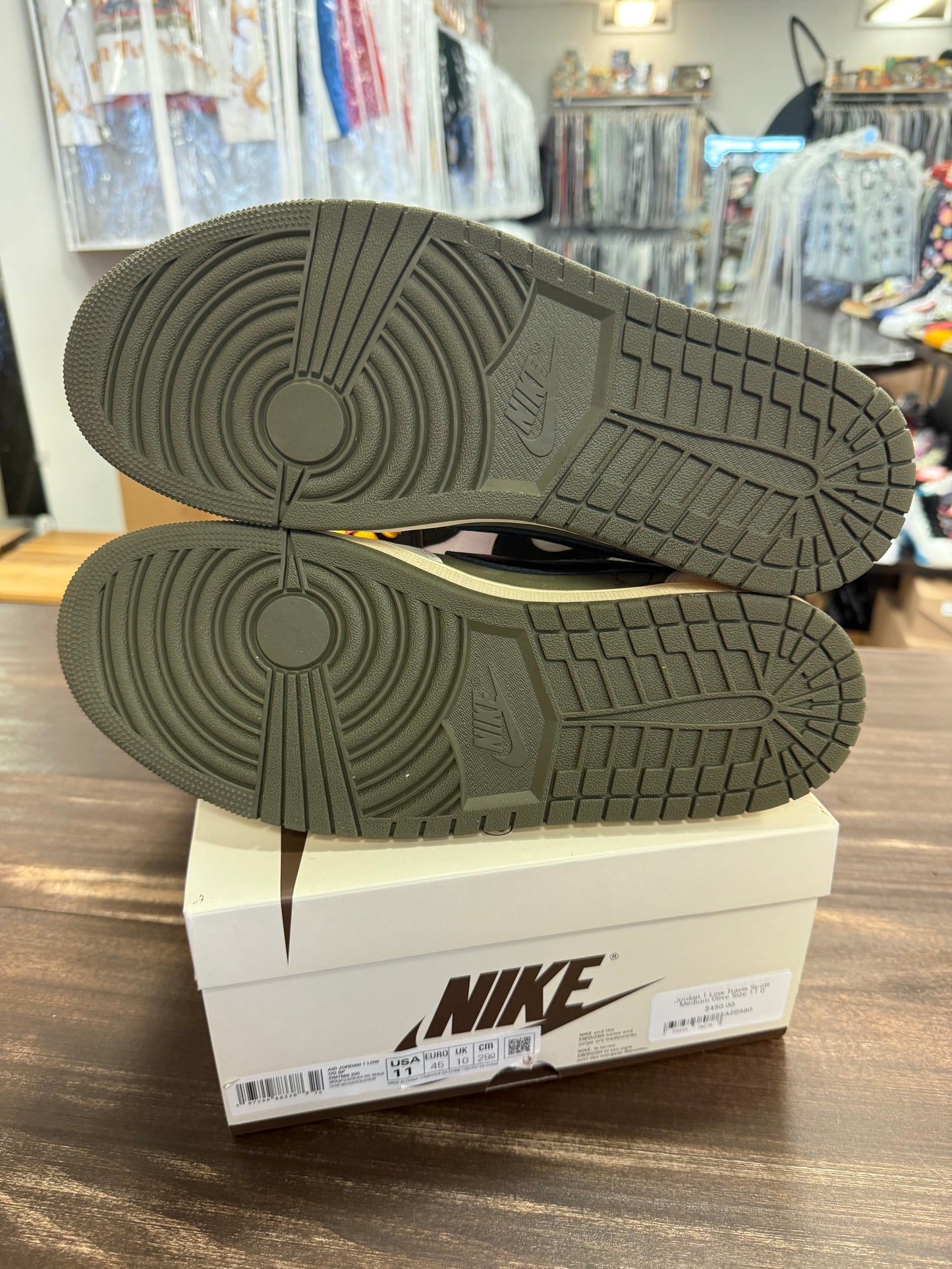 Jordan 1 Low Travis Scott Medium Olive