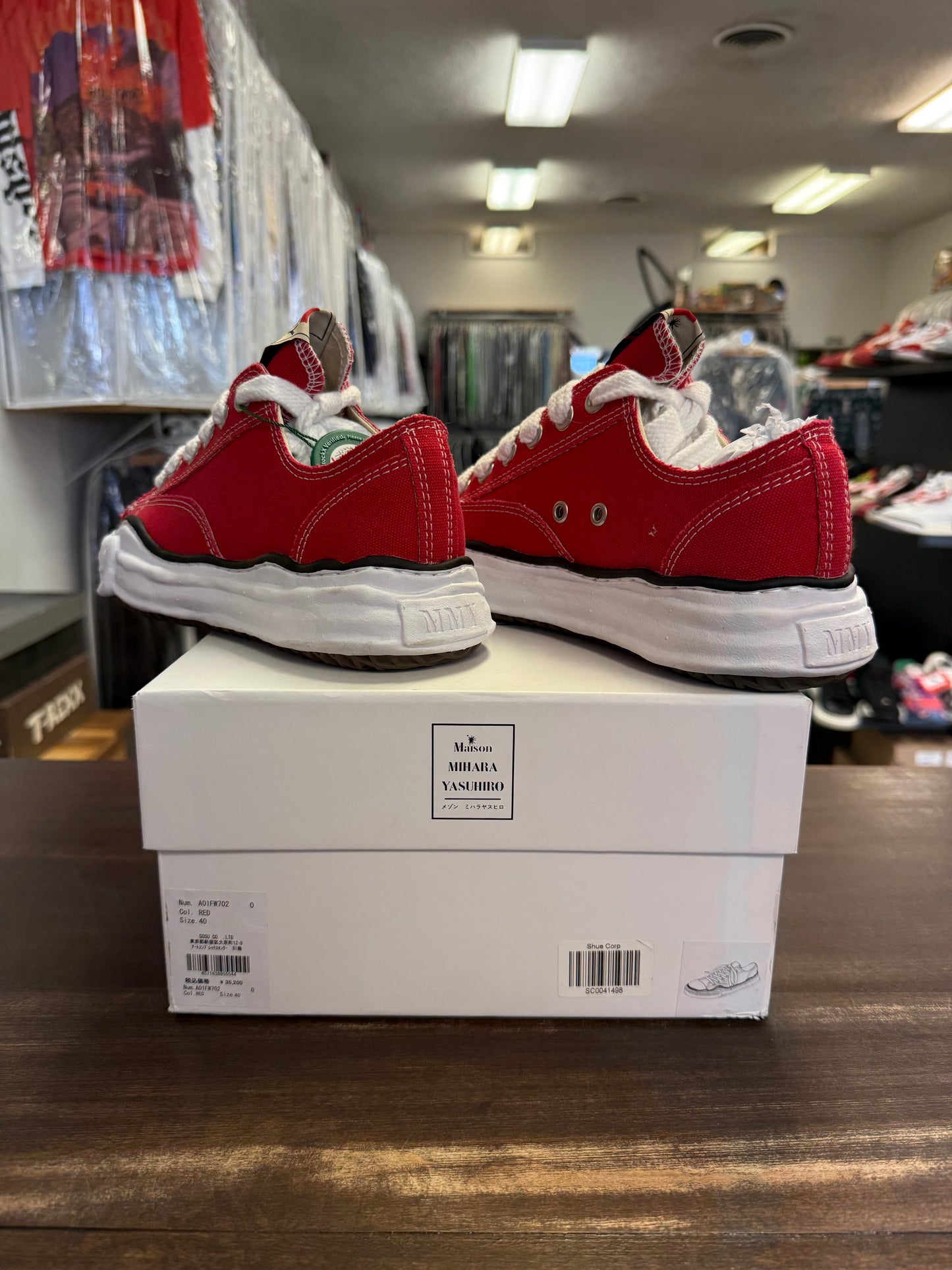 Maison Mihara Yasuhiro Peterson OG Canvas Low Red