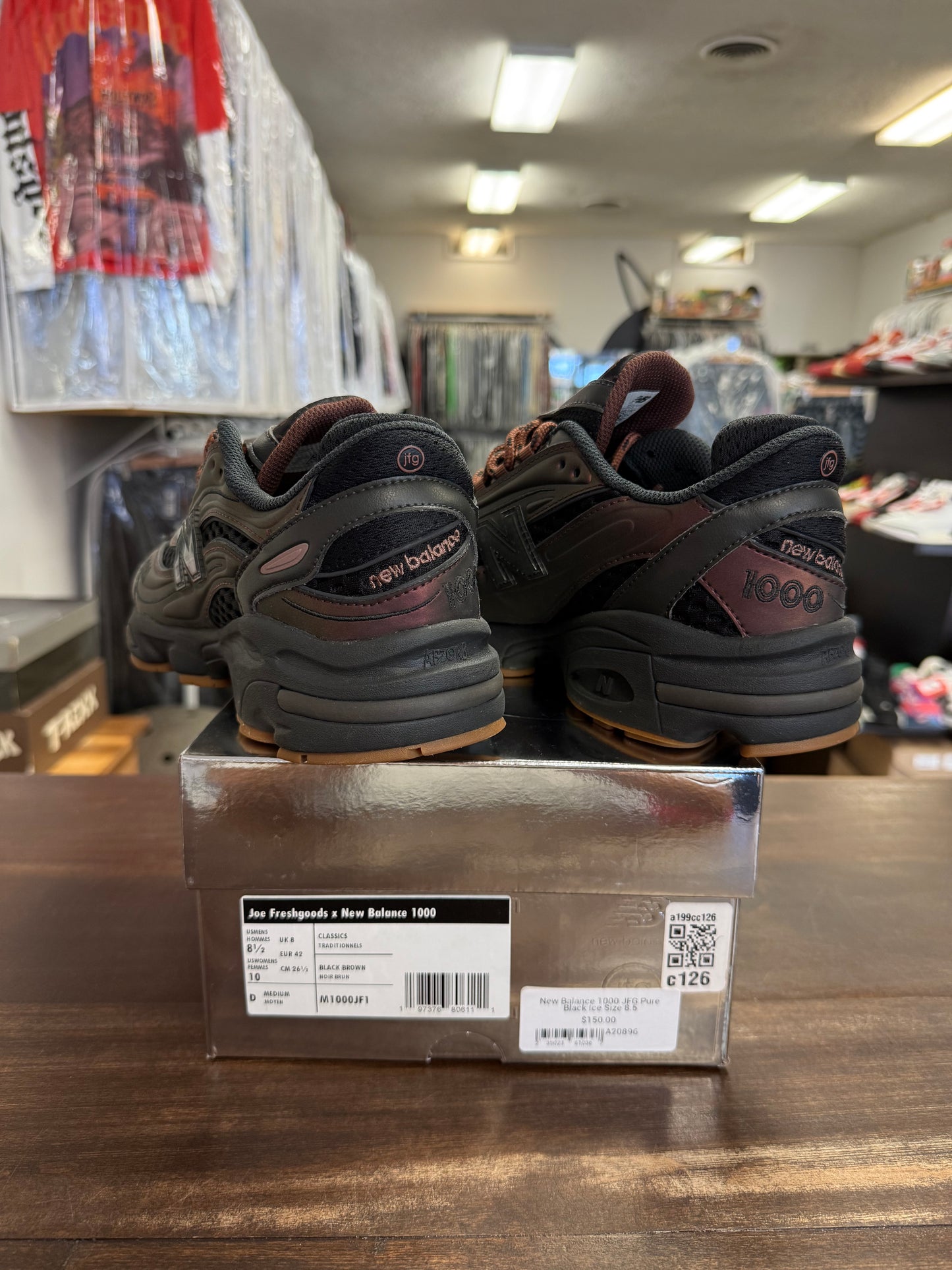 New Balance 1000 JFG Pure Black Ice