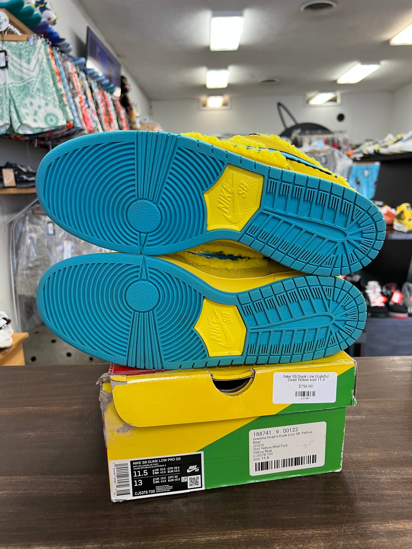 Nike SB Dunk Low Grateful Dead Bears Opti Yellow