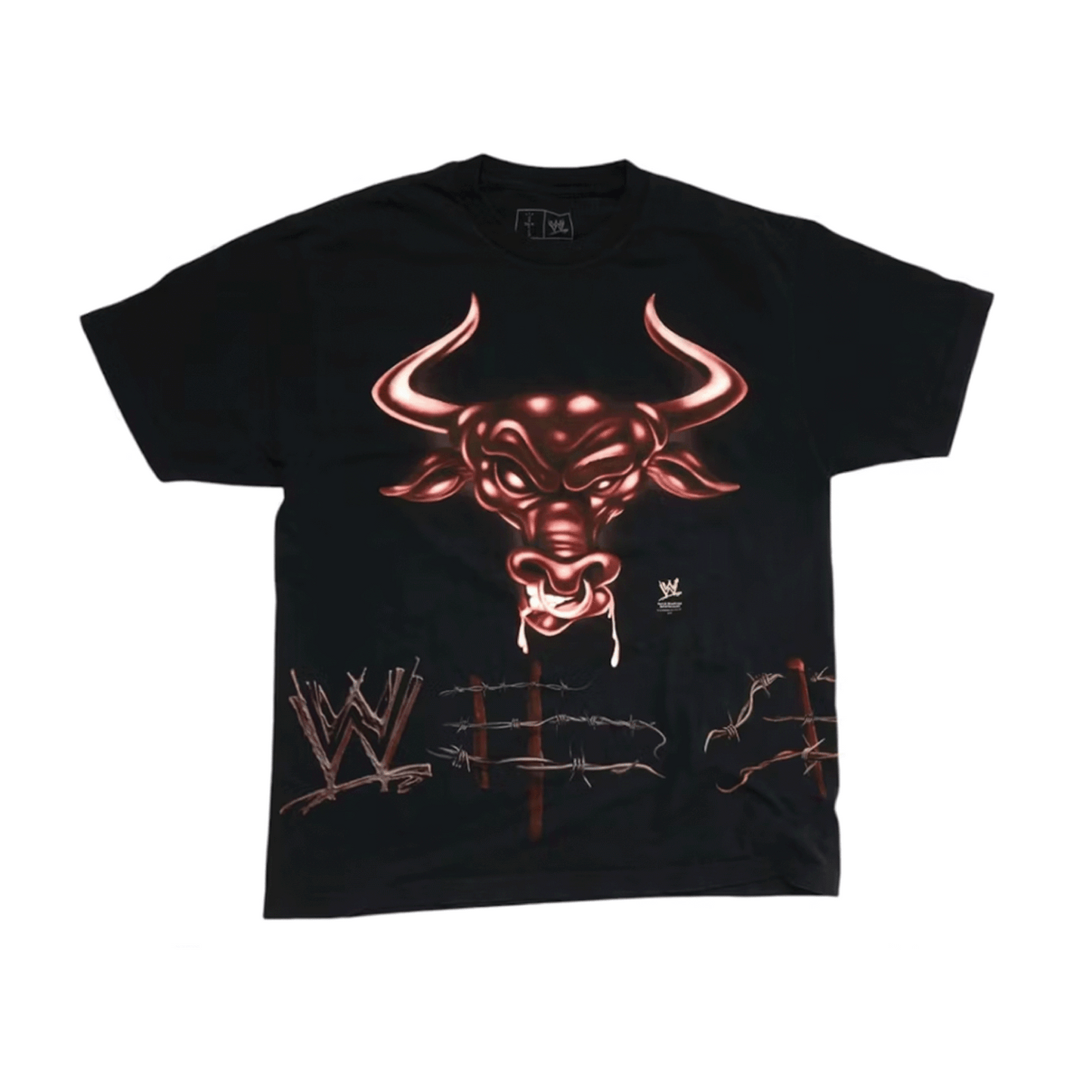 Travis Scott x WWE The Rock Tee Black