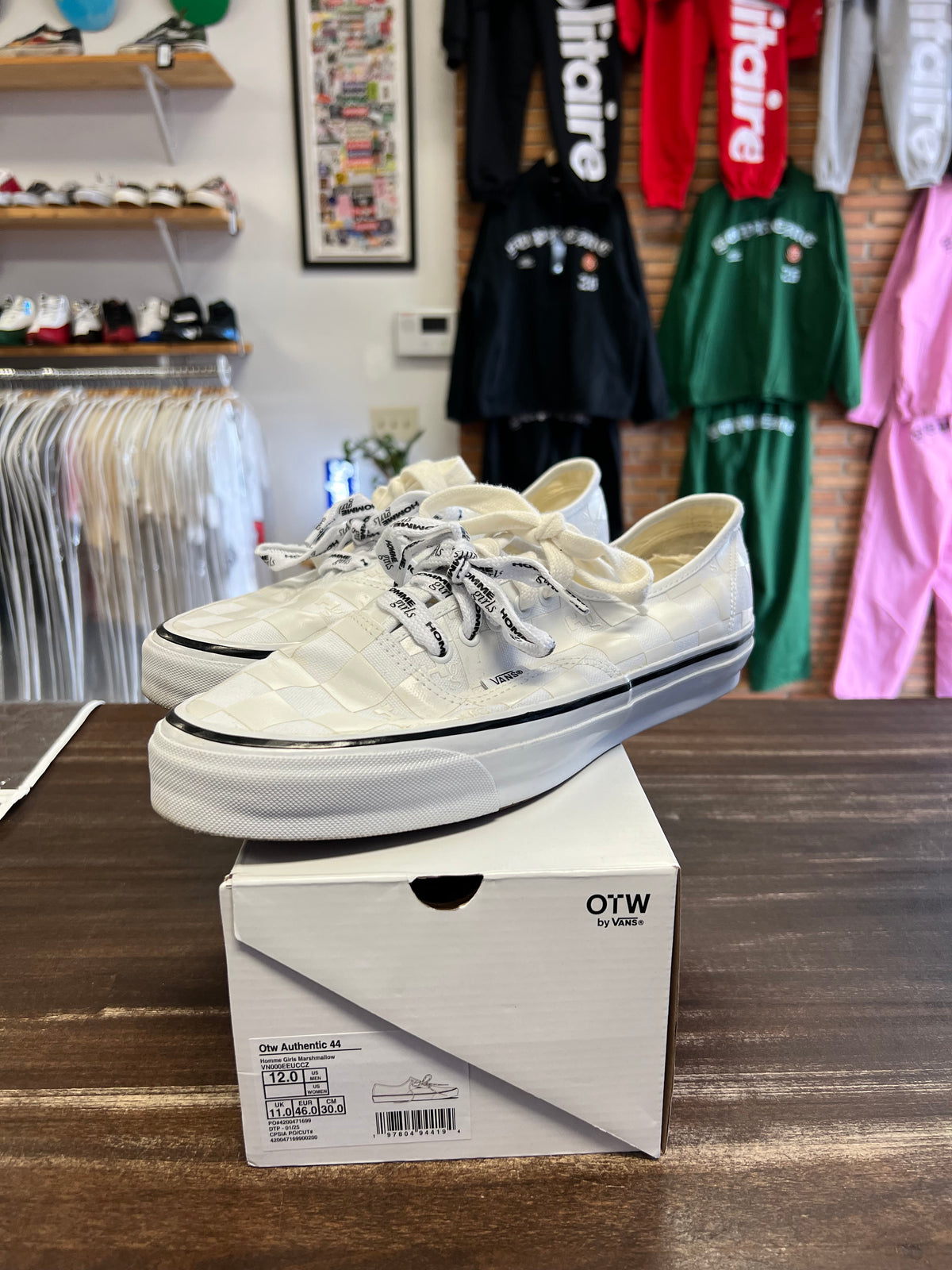 Vans OTW Authentic 44 HommeGirls White Grey