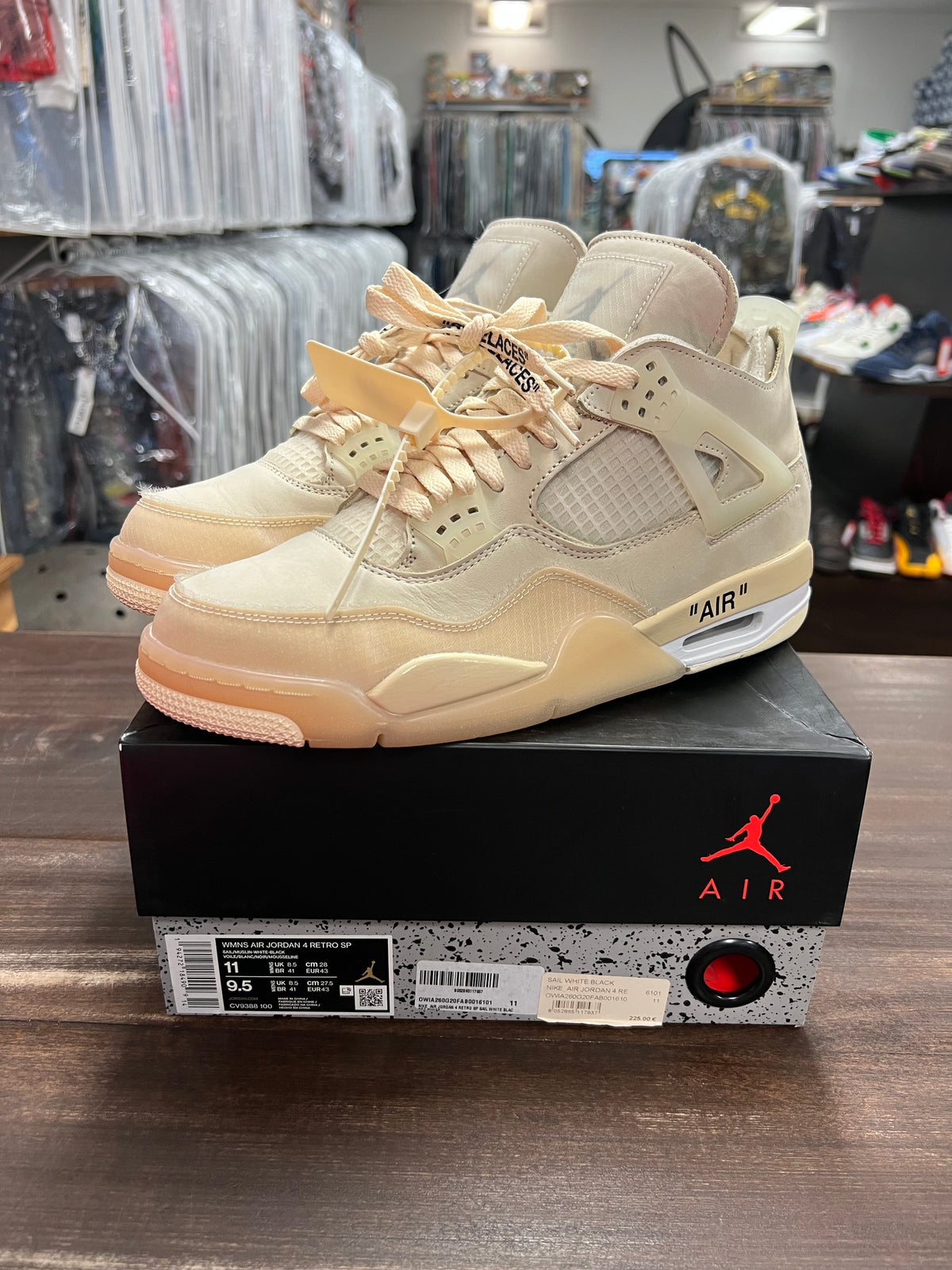 Jordan 4 Retro Off-White Sail (Women's)