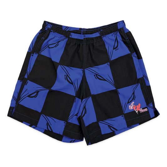 Matty Boy 99 Eyes Nylon Shorts Black Blue