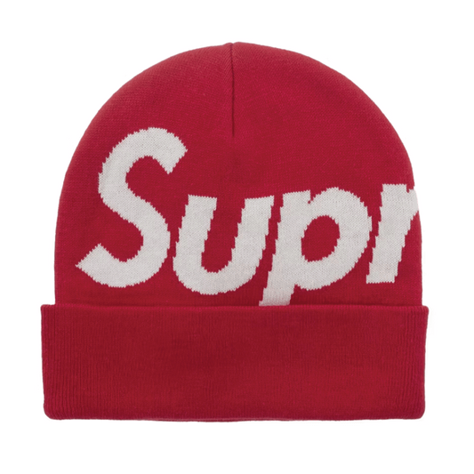 Supreme Big Logo Beanie (FW25) Red