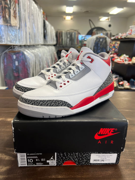 Jordan 3 Retro Fire Red (2022)