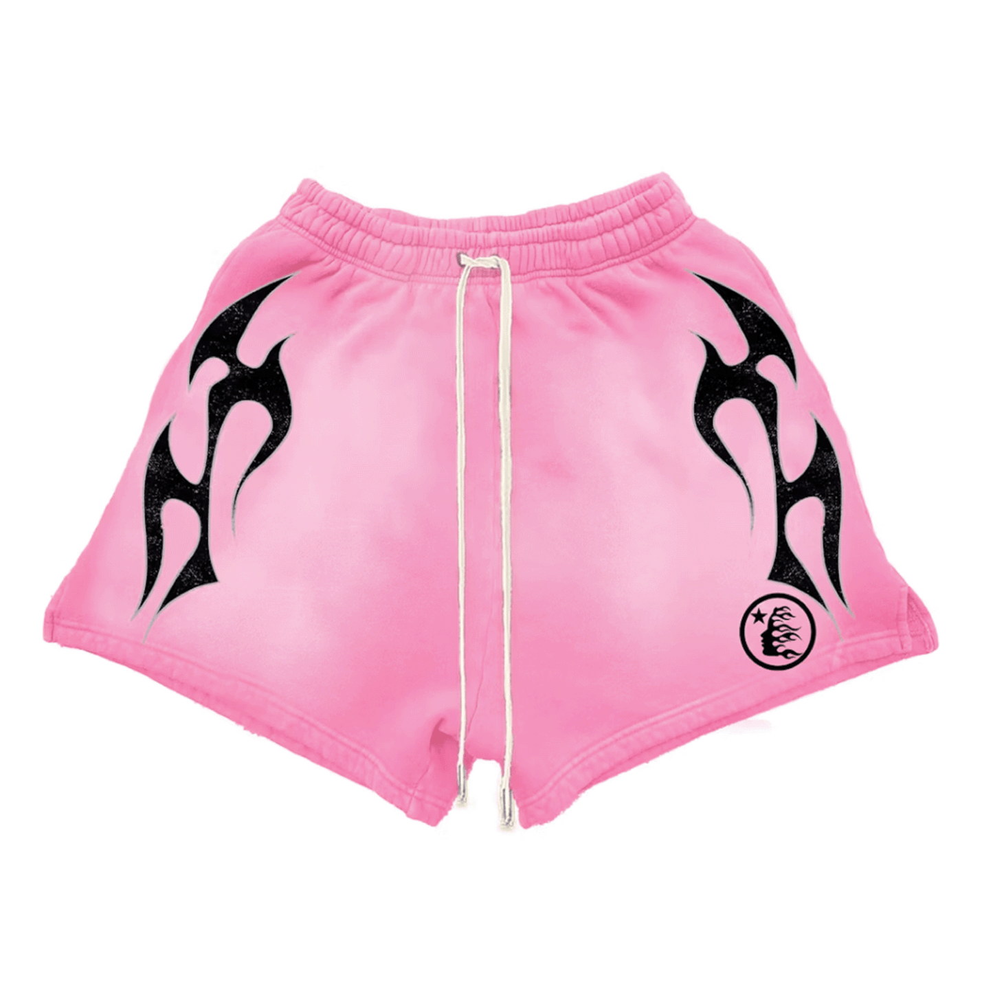 Hellstar Flame Shorts Pink