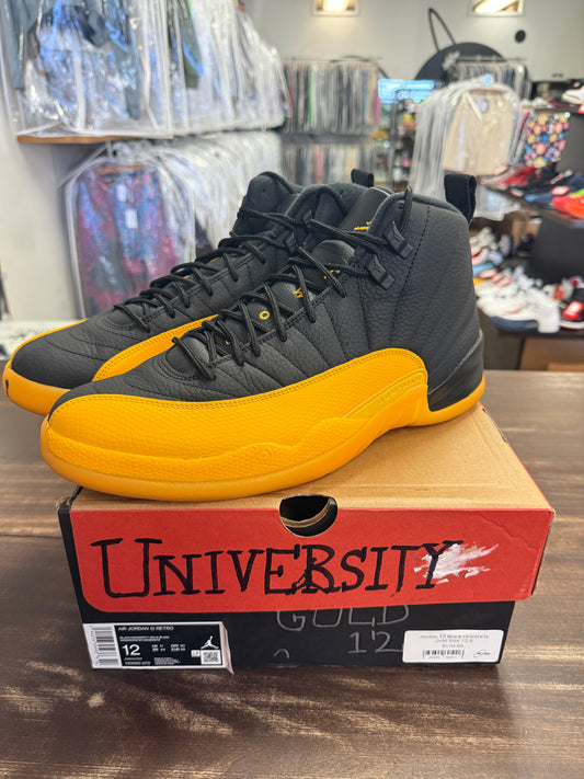 Jordan 12 Black University Gold