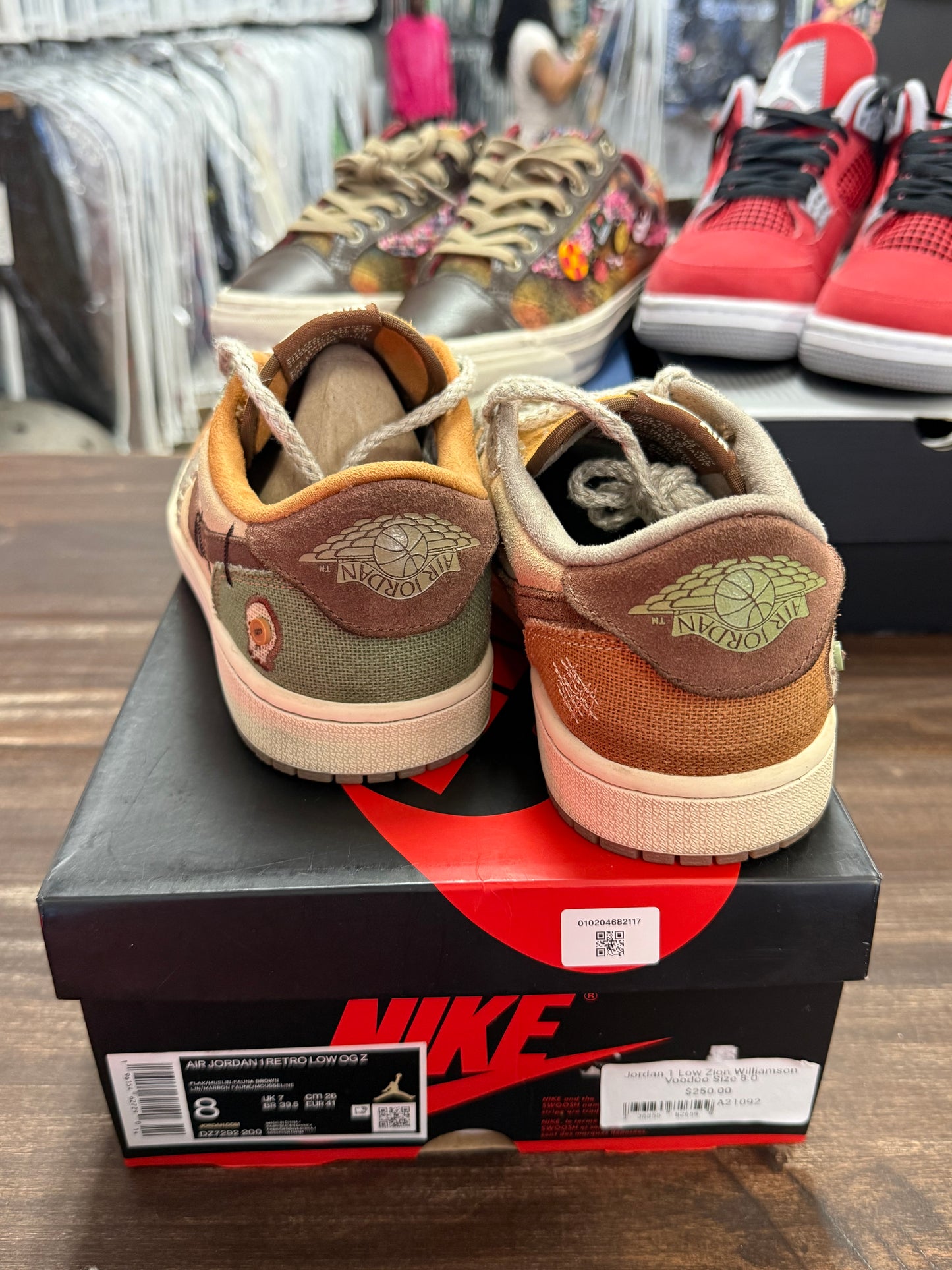 Jordan 1 Low Zion Williamson Voodoo