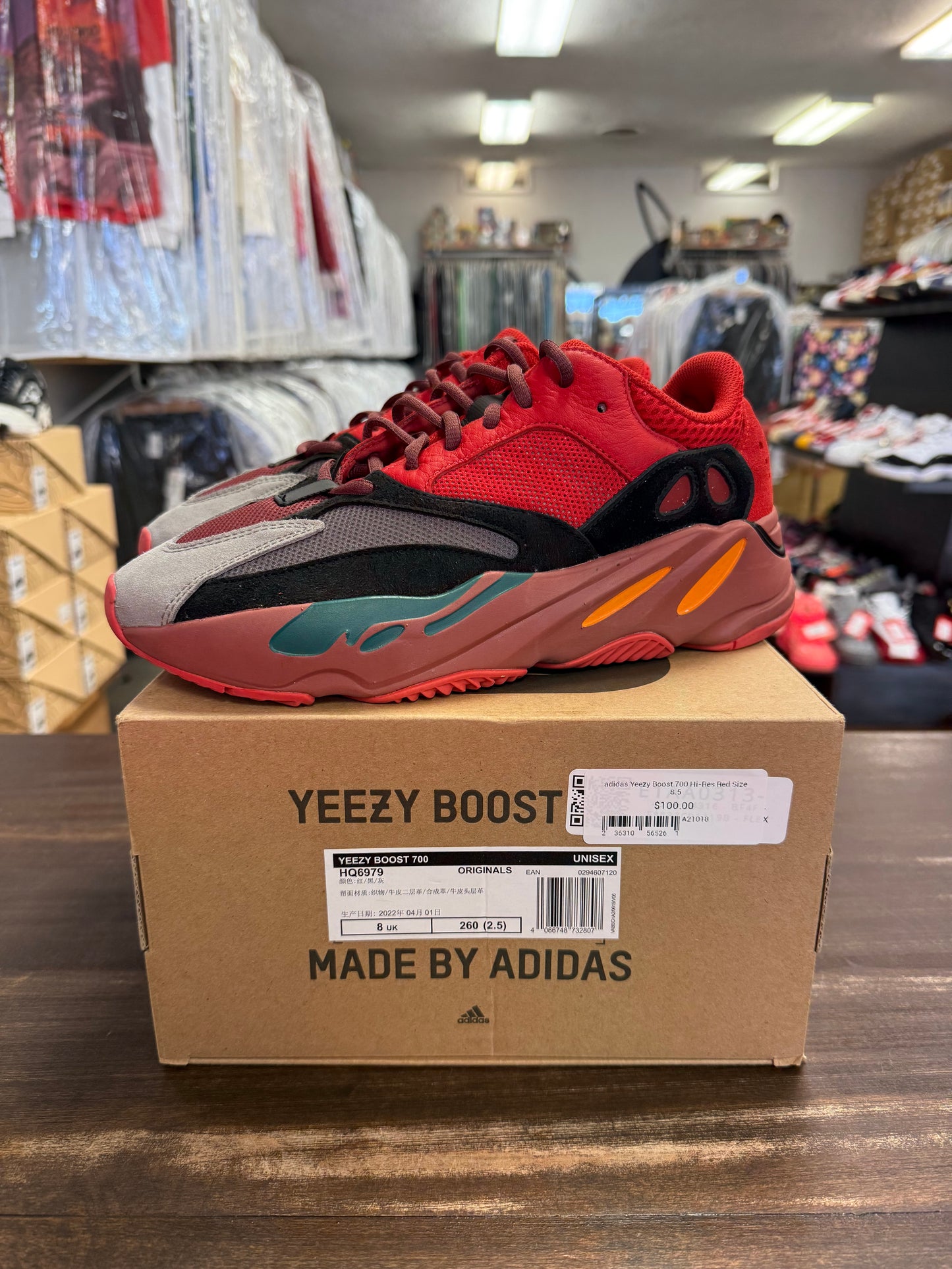 adidas Yeezy Boost 700 Hi-Res Red