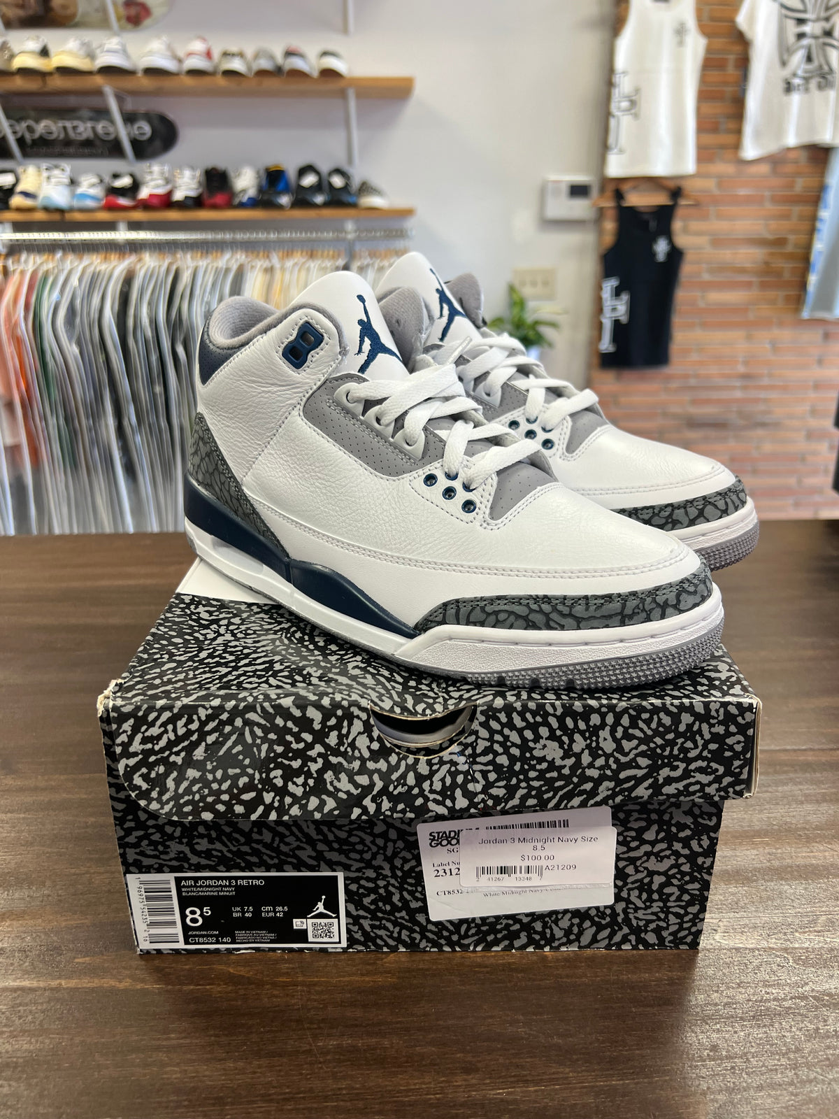 Jordan 3 Midnight Navy