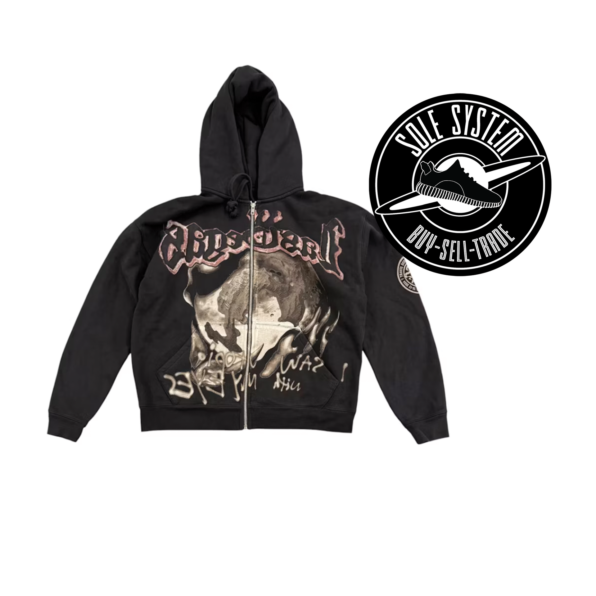 Travis Scott Utopia My Eyes Zip Hoodie – Sole System