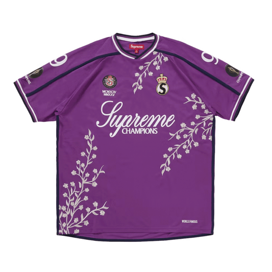 Supreme Floral Soccer Jersey Purple