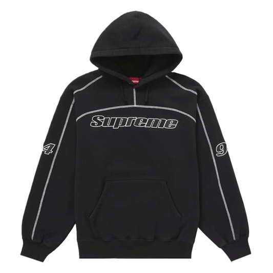 Supreme Overlock Hoodie Light Black