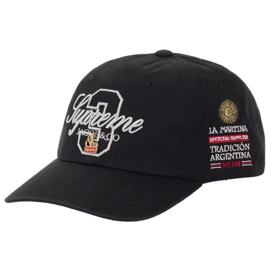 Supreme La Martina 6-Panel Black