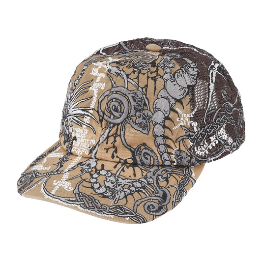 Supreme Wombat Embroidered Mesh Back 6-Panel Brown