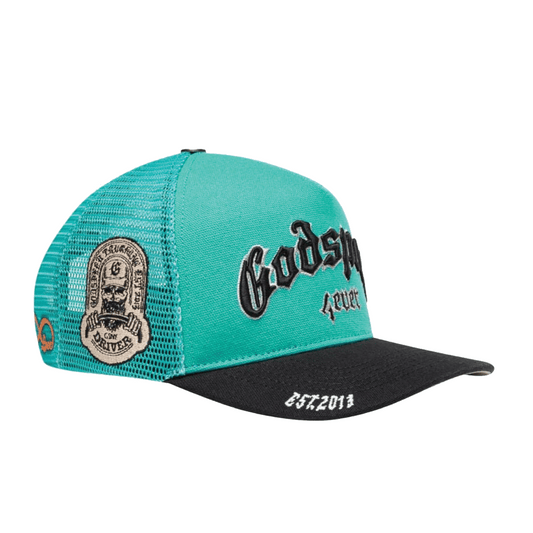 GS FOREVER TRUCKER HAT (TURQUOISE/BLACK)