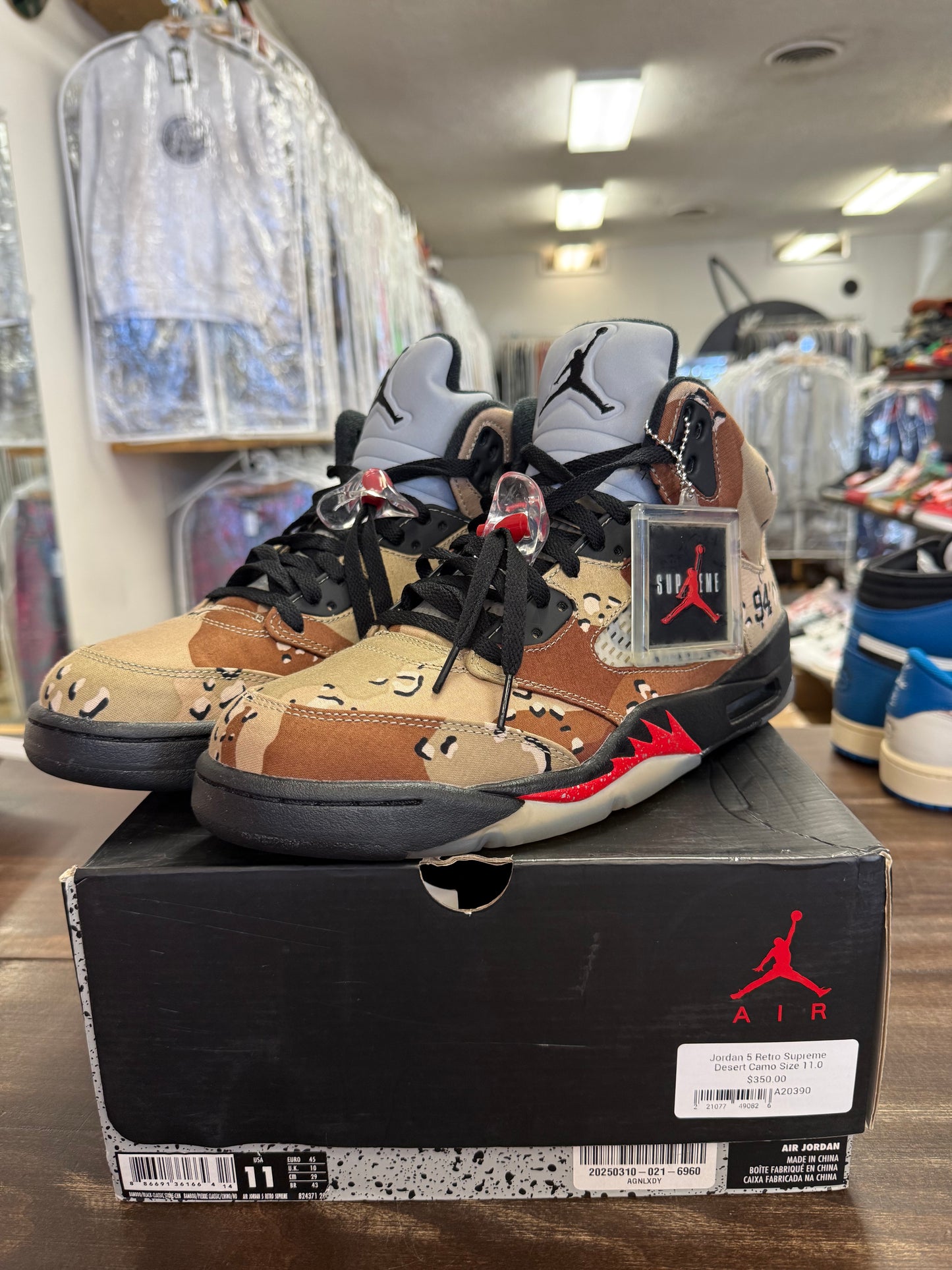 Jordan 5 Retro Supreme Desert Camo