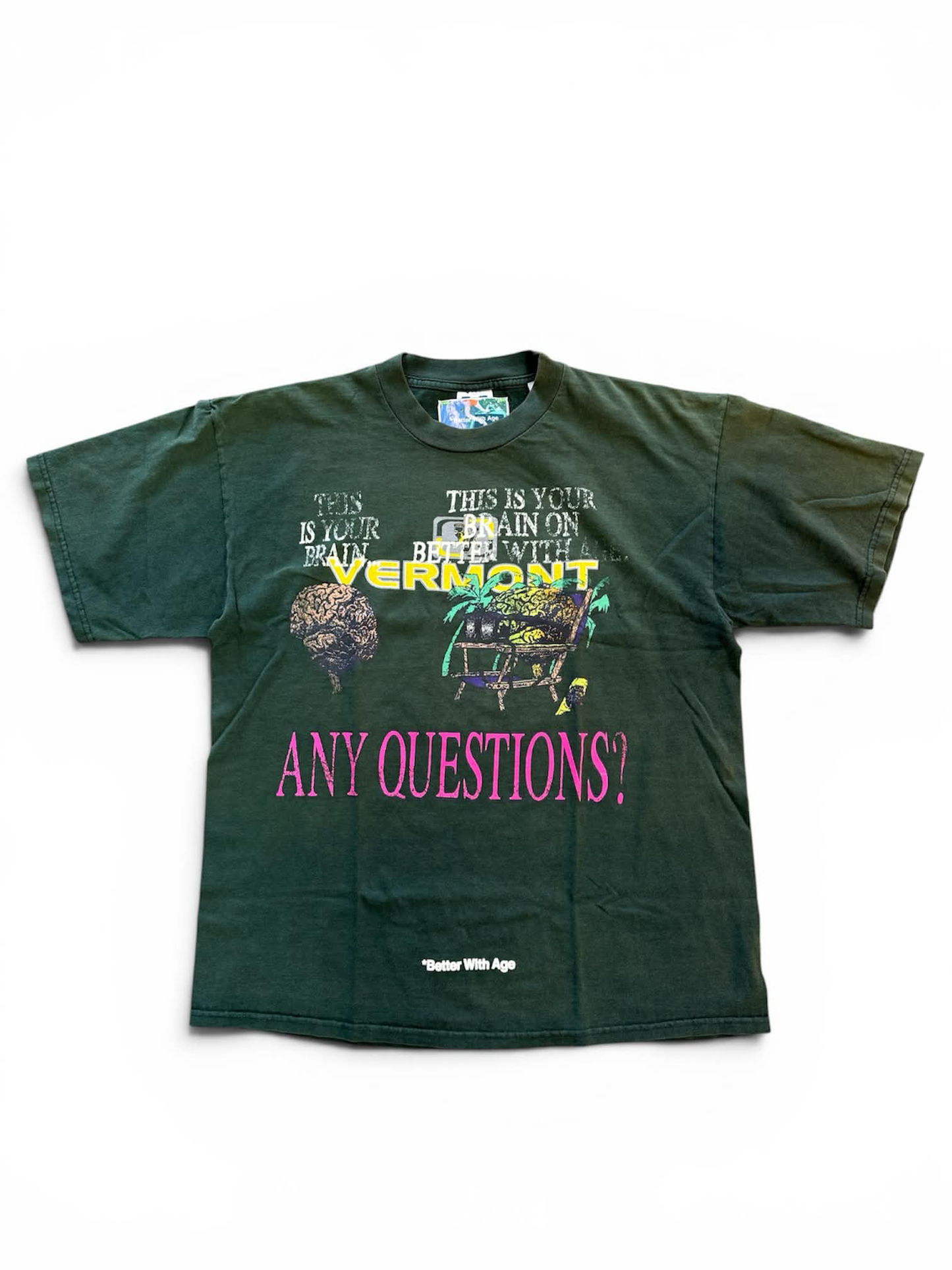 Better With Age Mush Tee Green