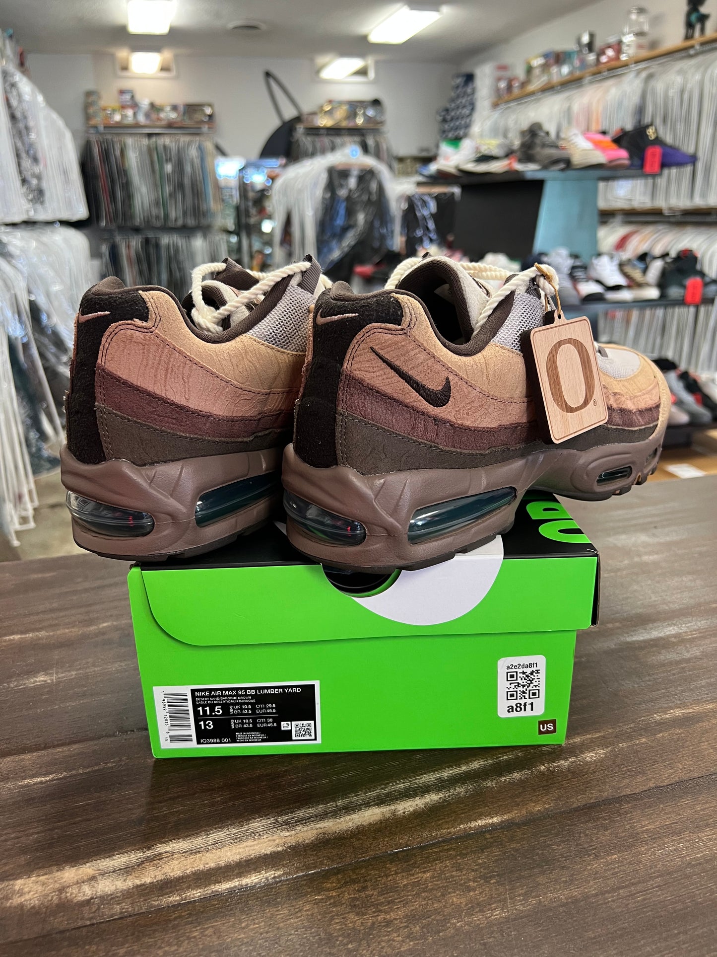 Nike Air Max 95 Big Bubble Ducks of a Feather Oregon Ducks Lumber Yard