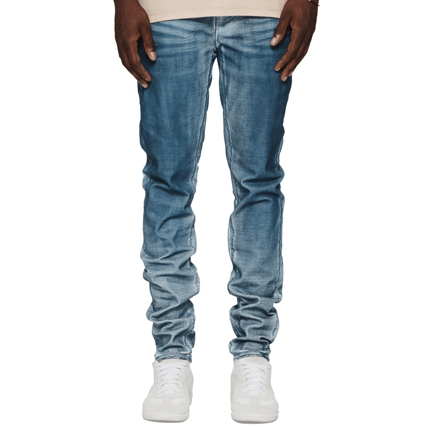 Purple Brand Stained Skinny Jeans