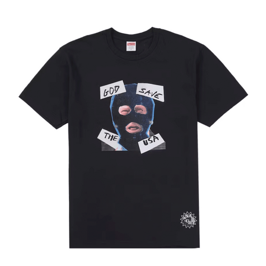 Supreme God Save Us Tee Black