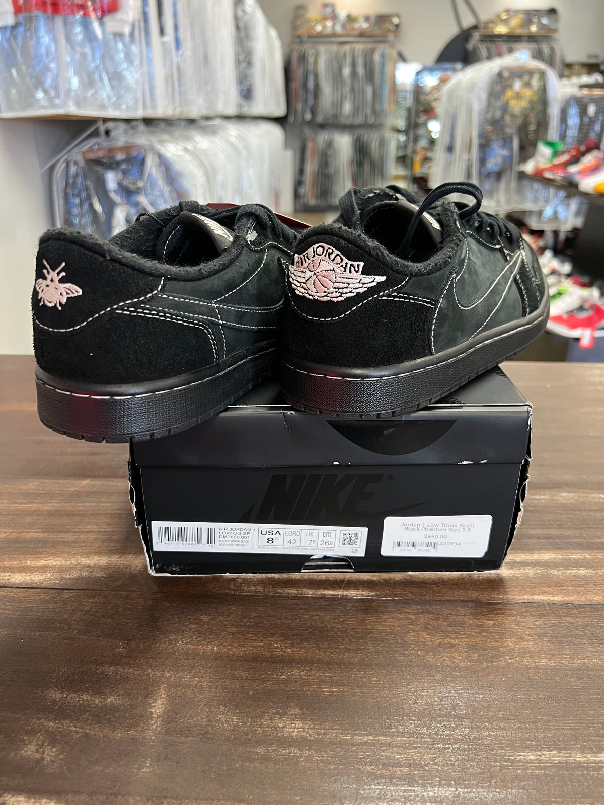 Jordan 1 Low Travis Scott Black Phantom