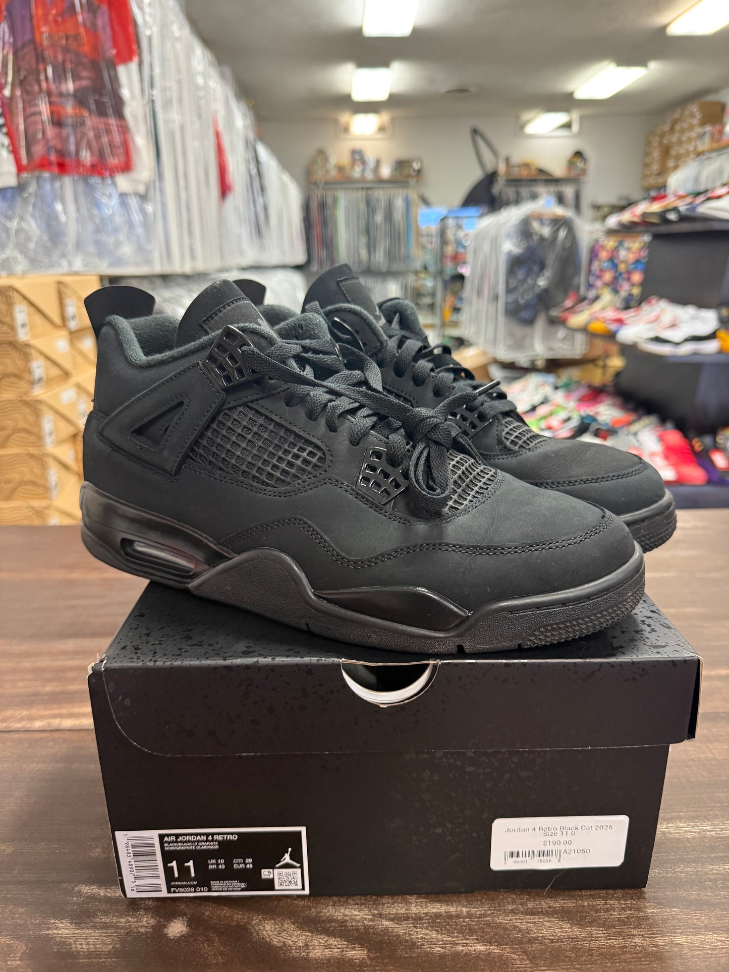 Jordan 4 Retro Black Cat 2025