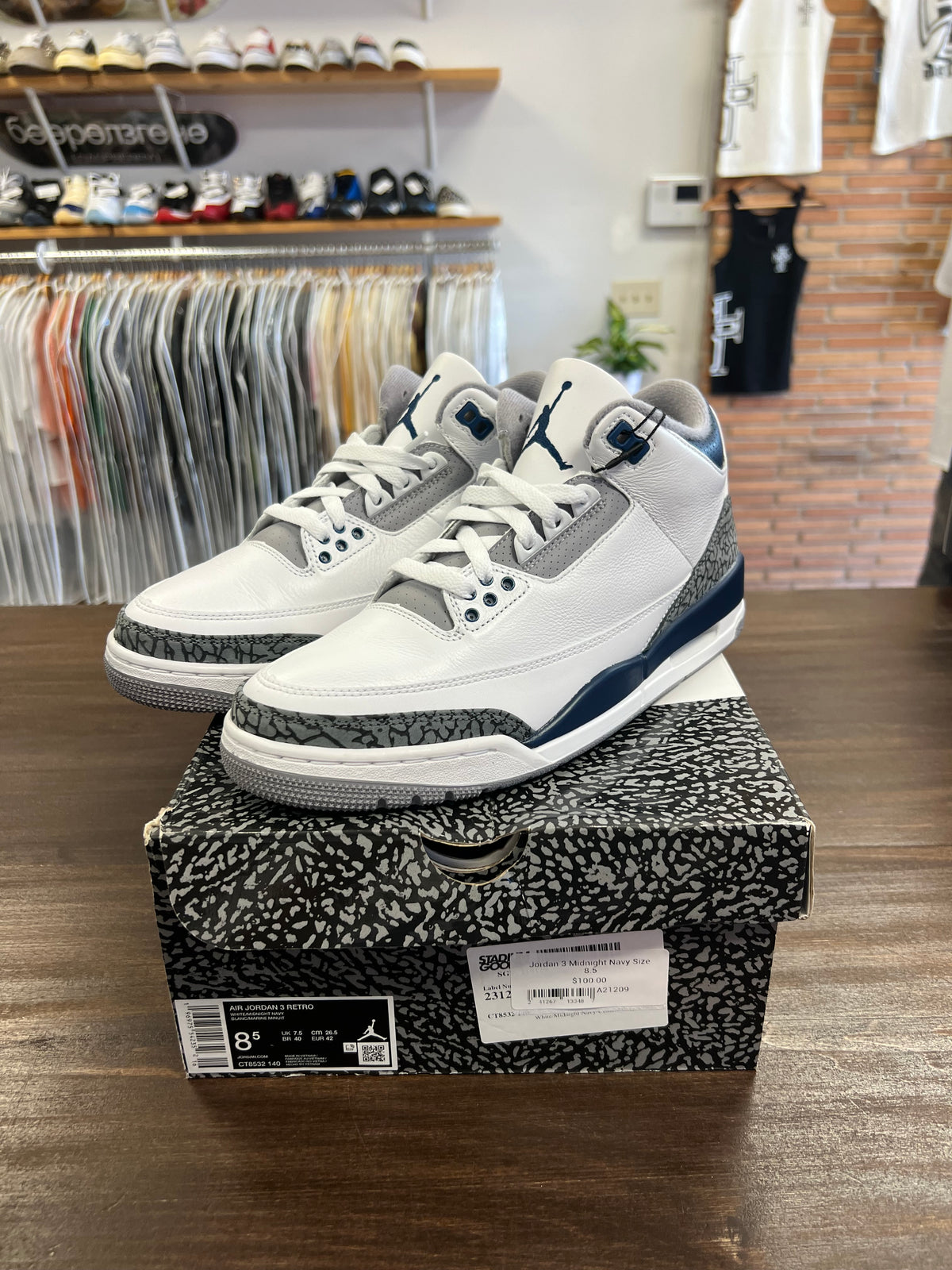 Jordan 3 Midnight Navy