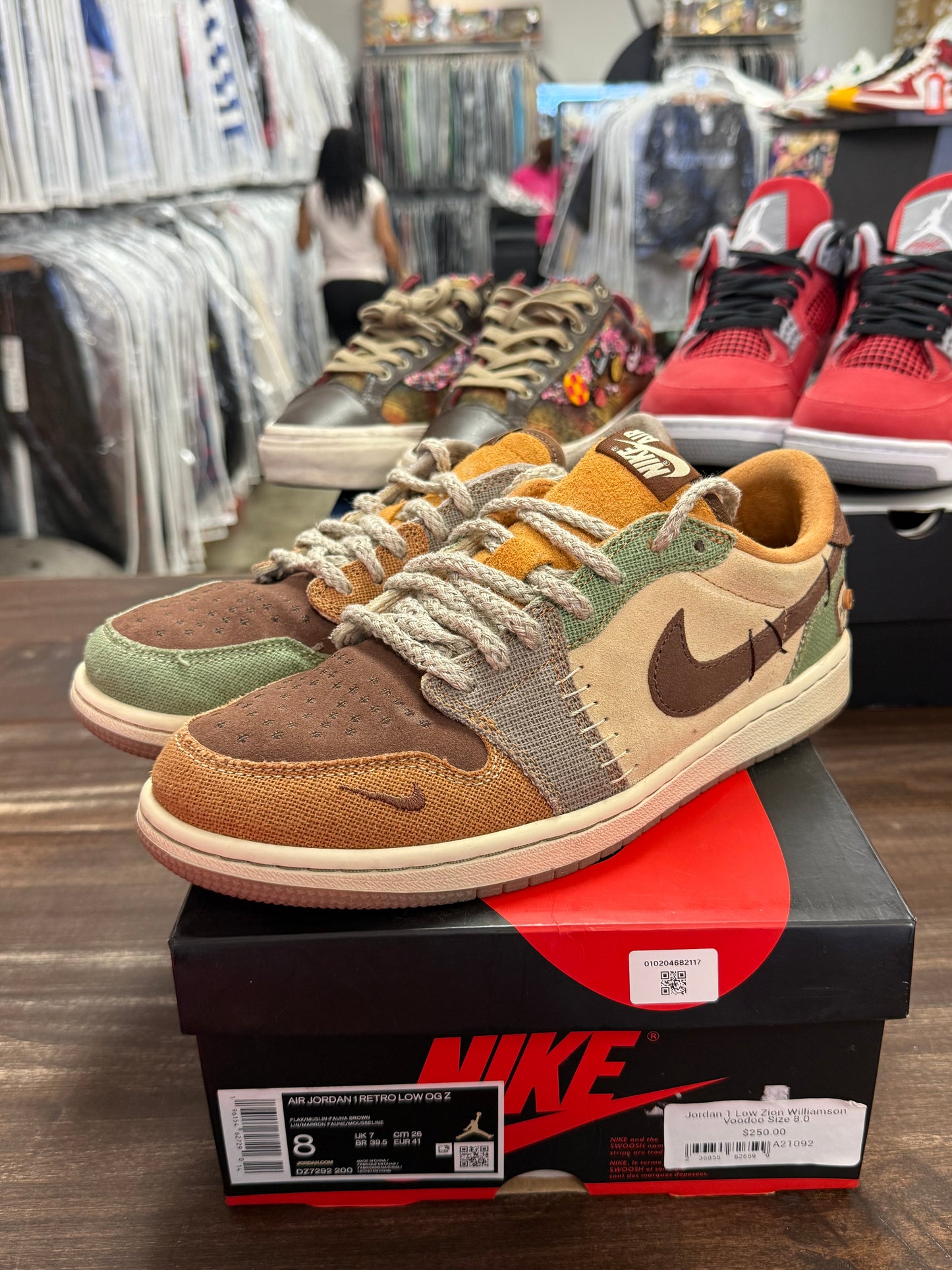 Jordan 1 Low Zion Williamson Voodoo