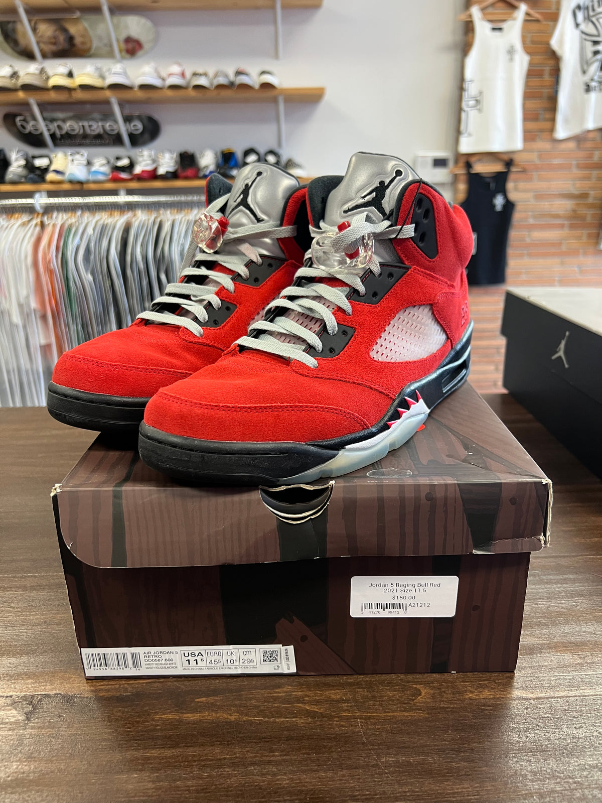 Jordan 5 Raging Bull Red 2021