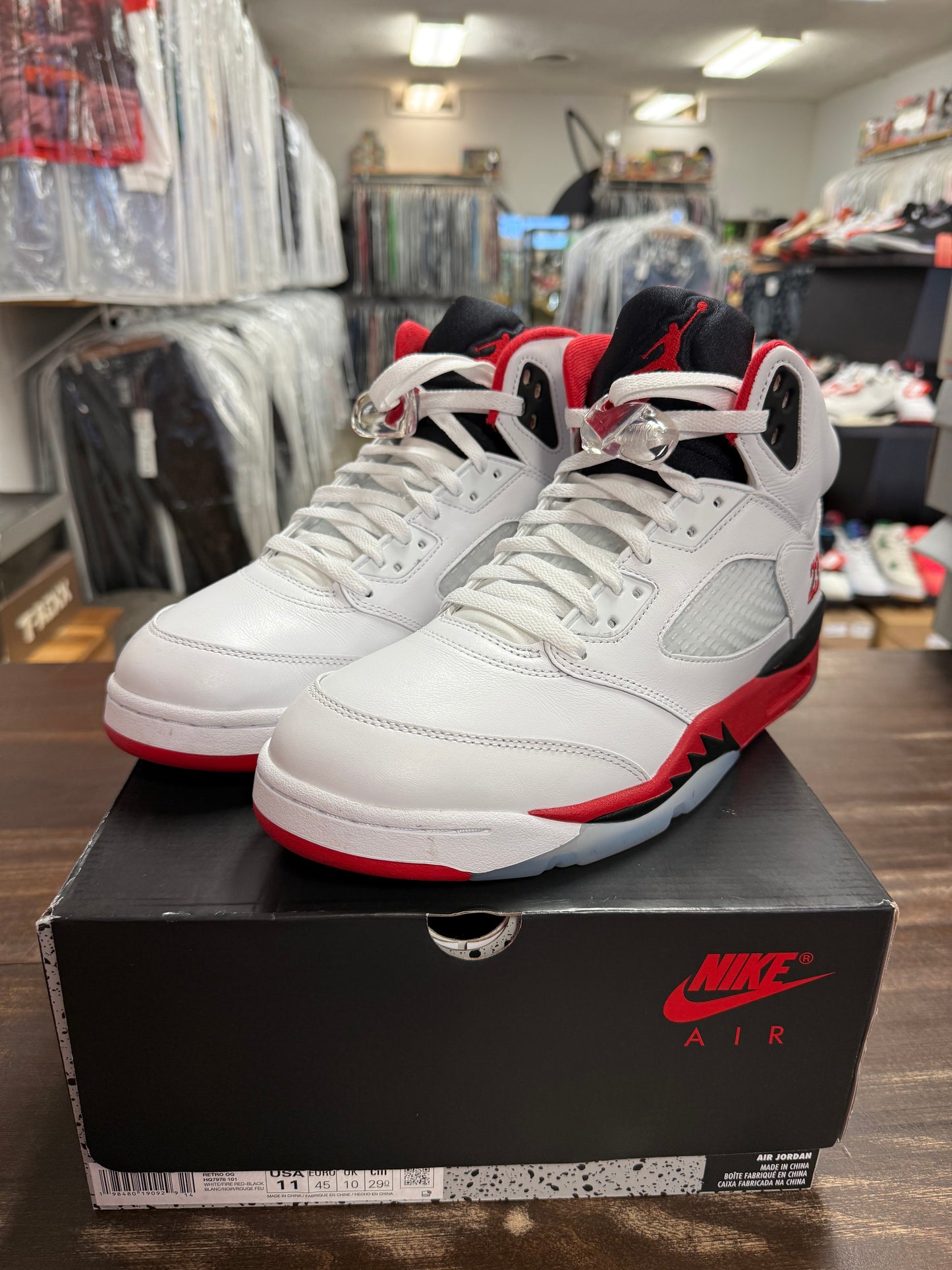 Jordan 5 Fire Red Black Tongue 2025