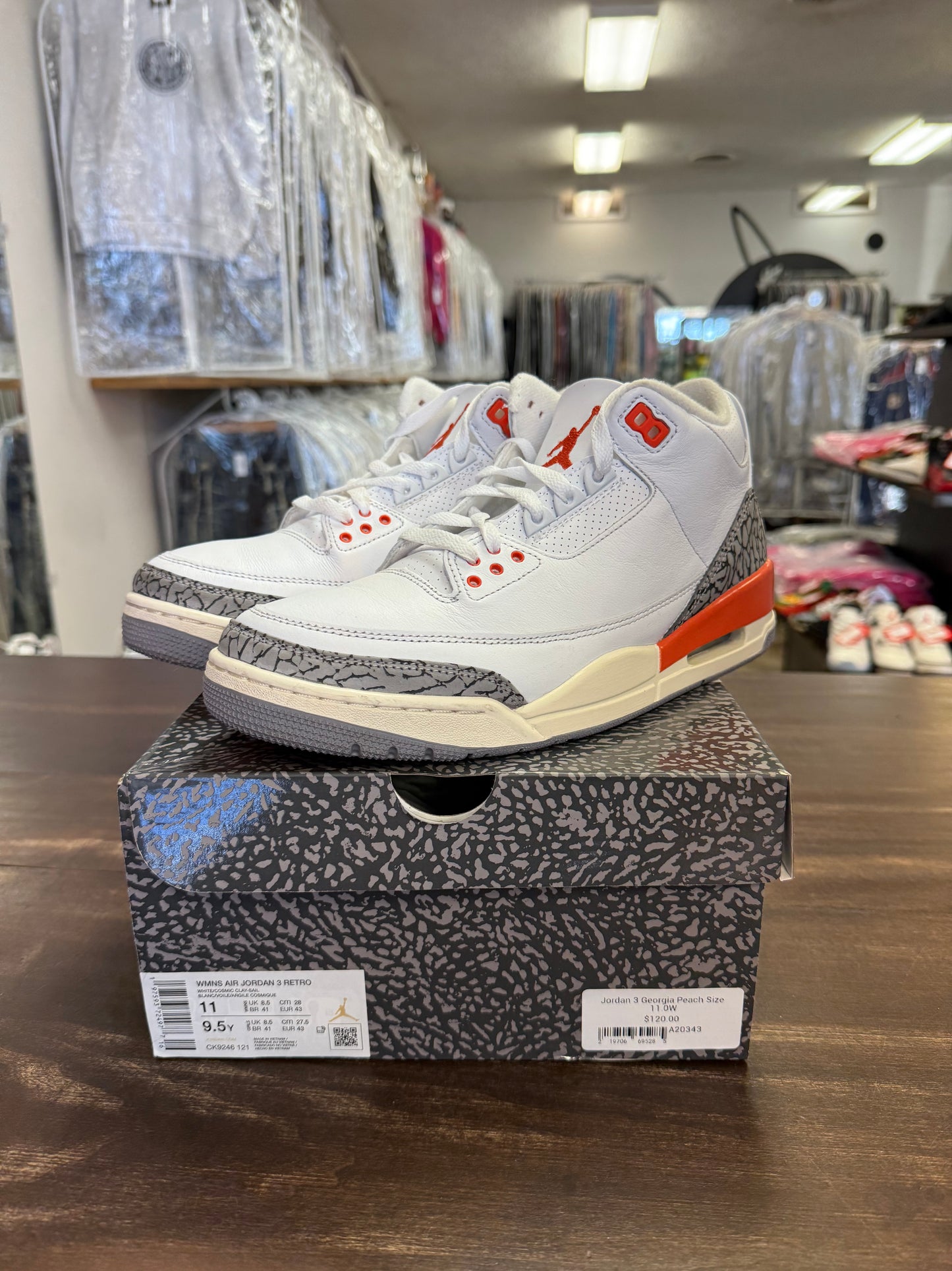 Jordan 3 Georgia Peach