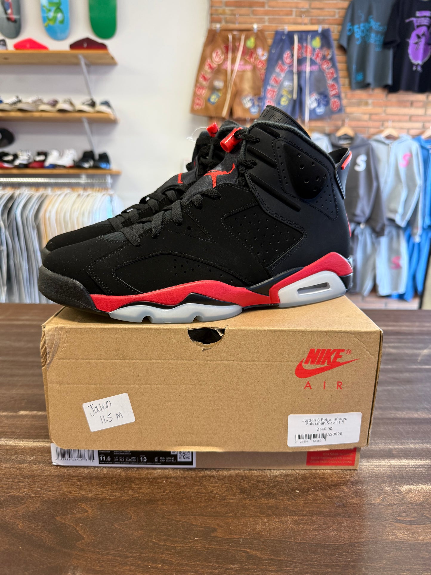 Jordan 6 Retro Infrared Salesman