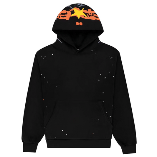Sp5der Heavy Web Hoodie Black