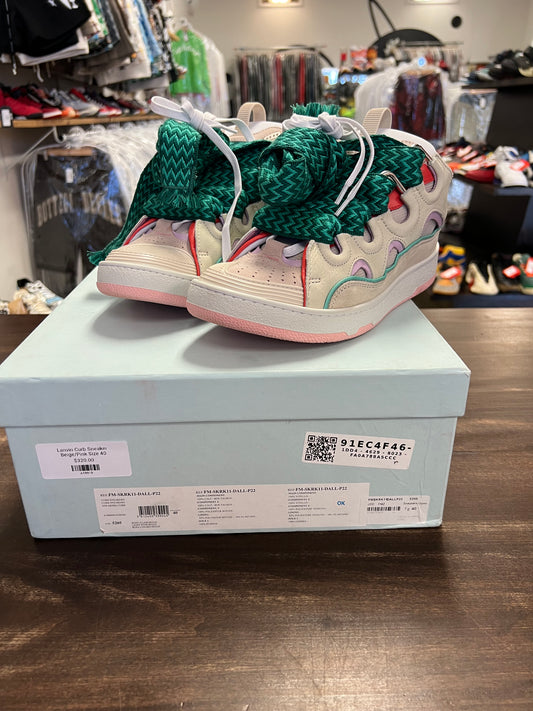 Lanvin Curb Sneaker Beige/Pink