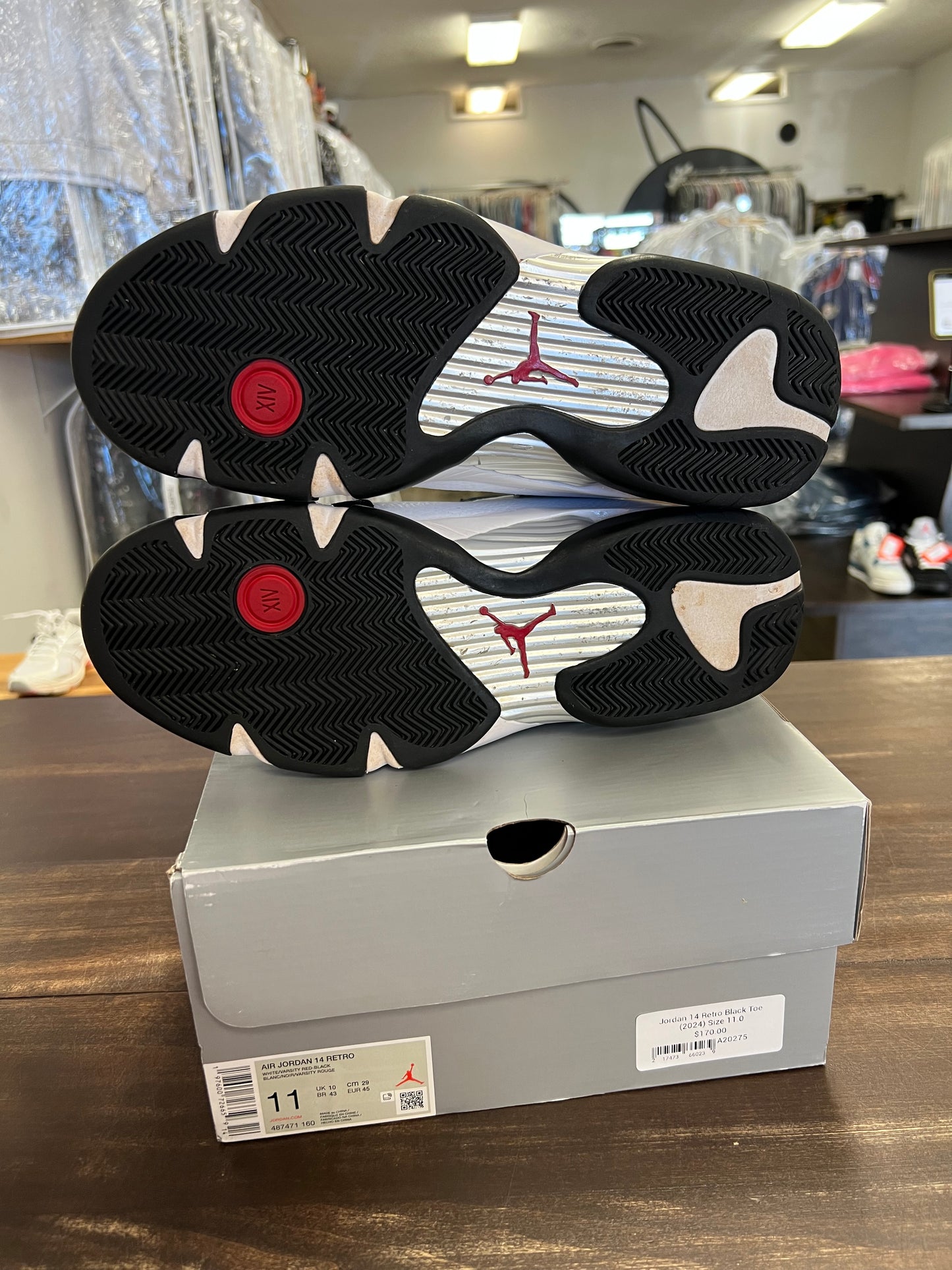 Jordan 14 Retro Black Toe (2024)