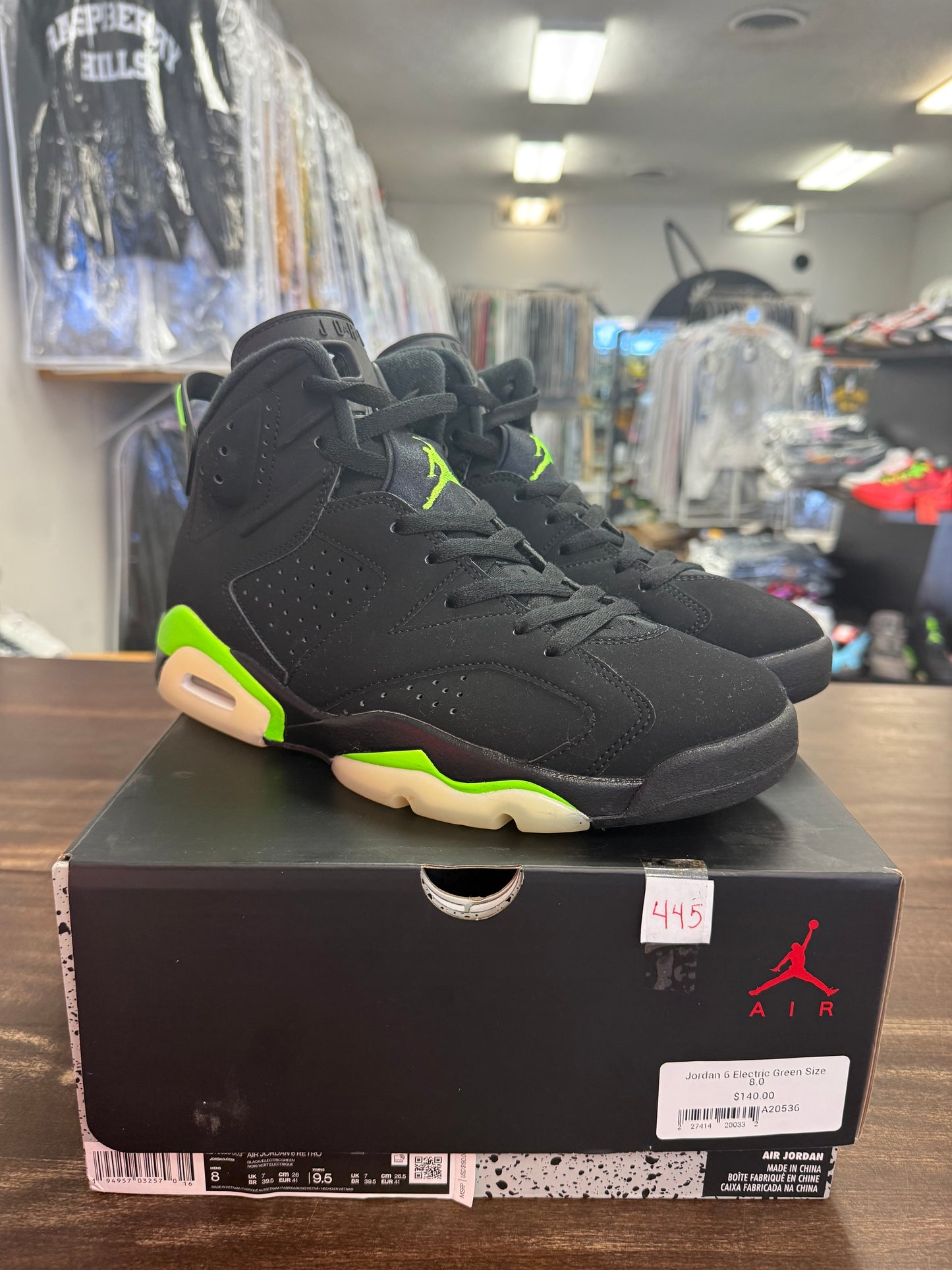 Jordan 6 Electric Green