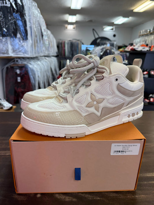 LV Skate Sneaker Beige White