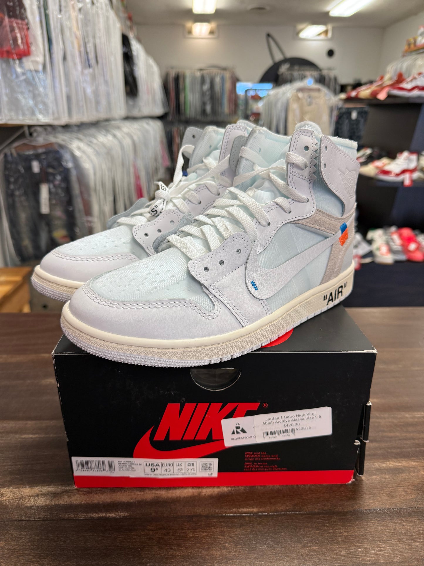 Jordan 1 Retro High Virgil Abloh Archive Alaska