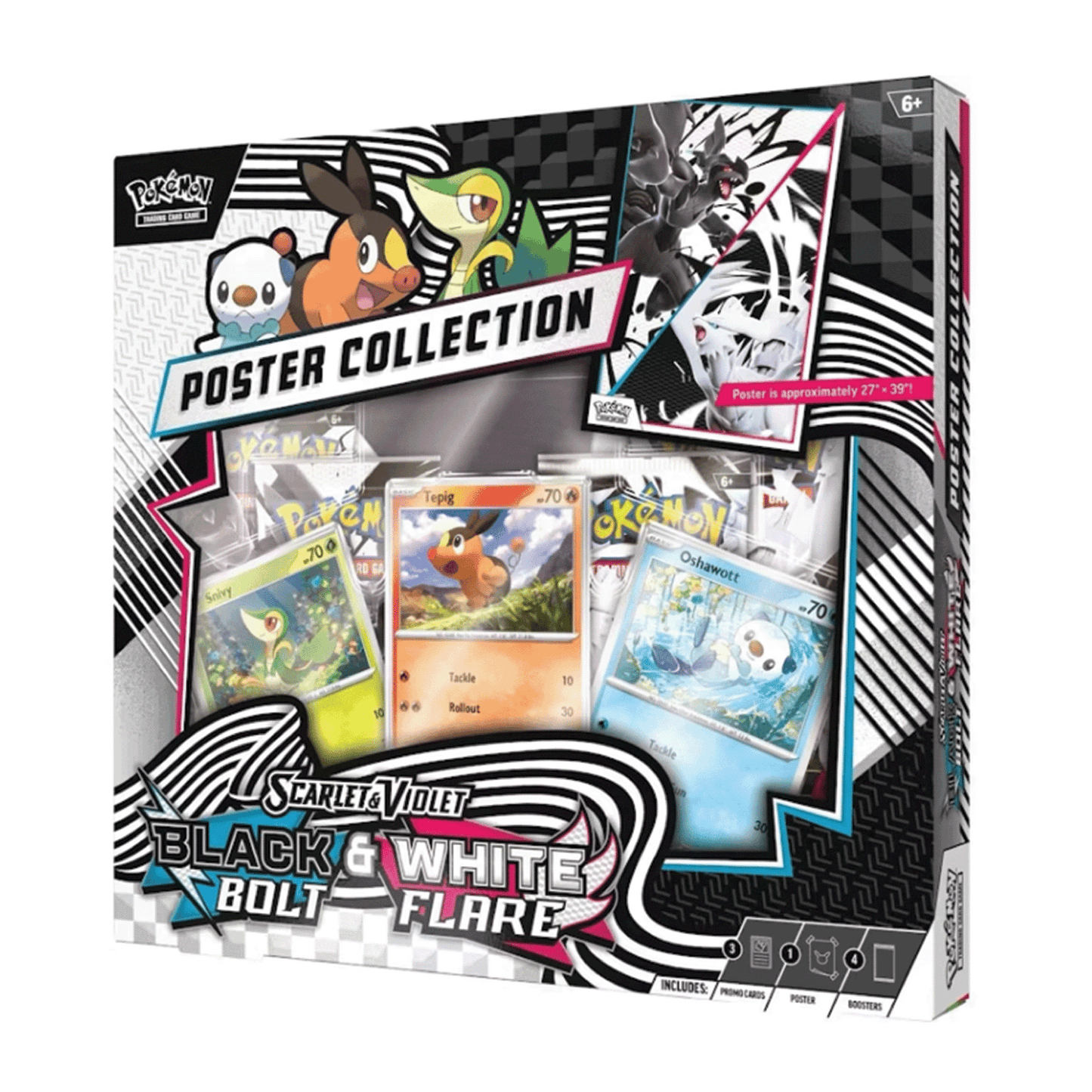 Pokémon Scarlet & Violet Black Bolt/White Flare Unova Poster Collection Box