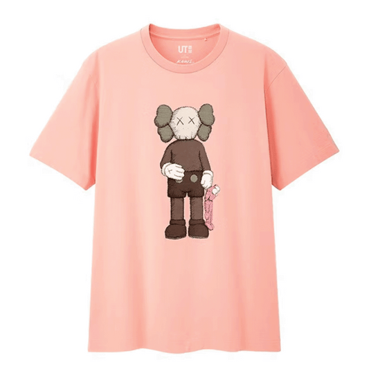 KAWS x Uniqlo Companion Tee Pink