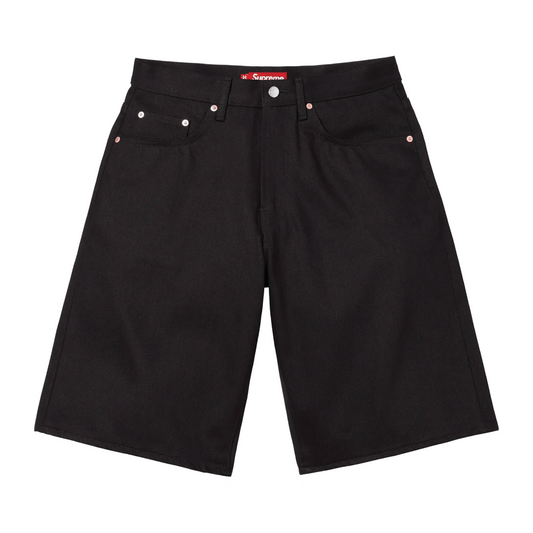 Supreme Baggy Selvedge Denim Short Rigid Black