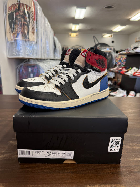 Jordan 1 Retro High OG SP Fragment x Union LA Varsity Red Sport Royal