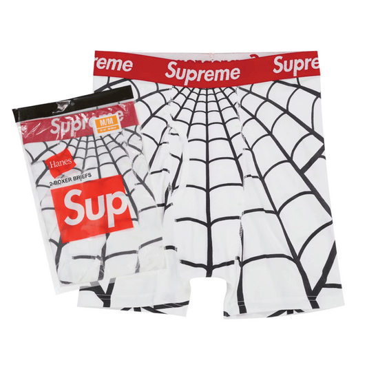 Supreme Hanes Spider-Man Boxer Briefs (2 Pack) White