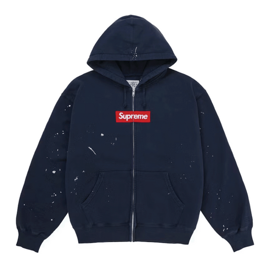 Supreme MM6 Maison Margiela Box Logo Zip Up Navy