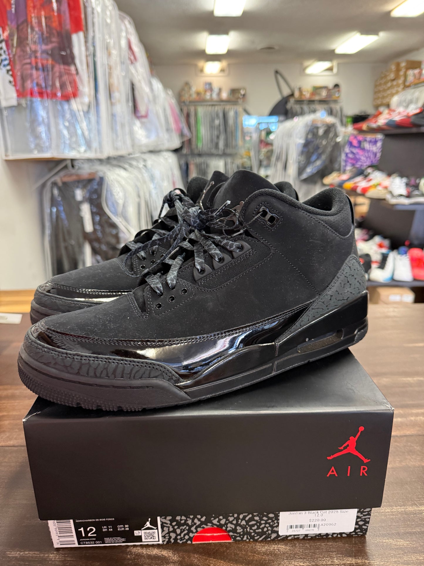 Jordan 3 Black Cat 2025