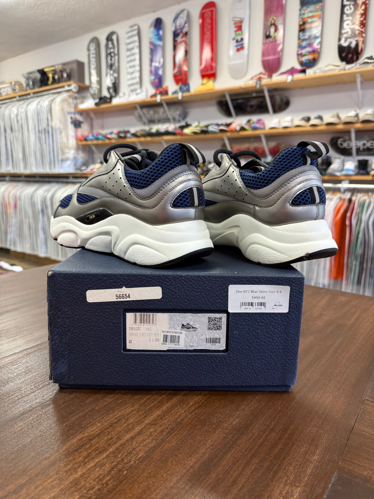 Dior B22 Blue Silver